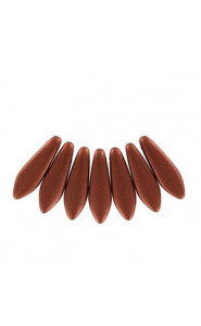 Czech Glass Daggers Perlen 5x16mm Copper 01750